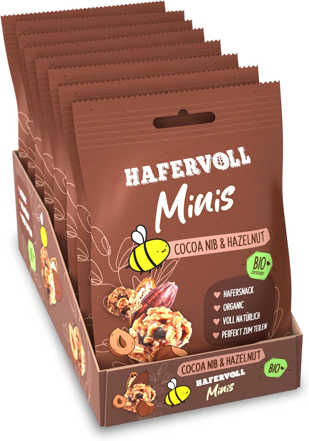 Thumbnail 6 de HAFERVOLL Minis Raspberry & Banana 8x 65g – Bio-zertifiziert, mit Honig gesüßt, perfekt zum Teilen