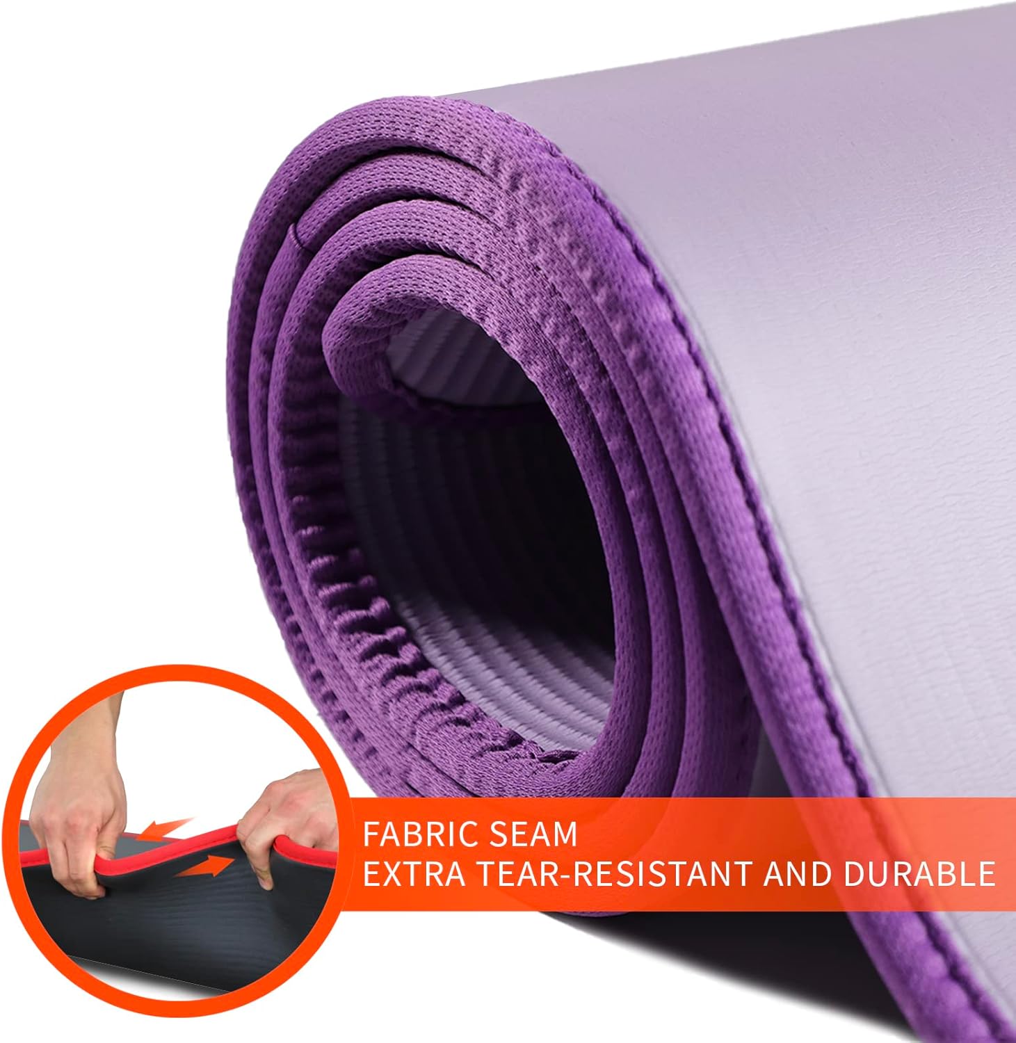 Thumbnail 2 de DH FitLife FitLife Yoga Mat 183 x 61 x 1 cm – Extra Thick, Non-Slip NBR Workout Mat for Pilates, Gym & Home