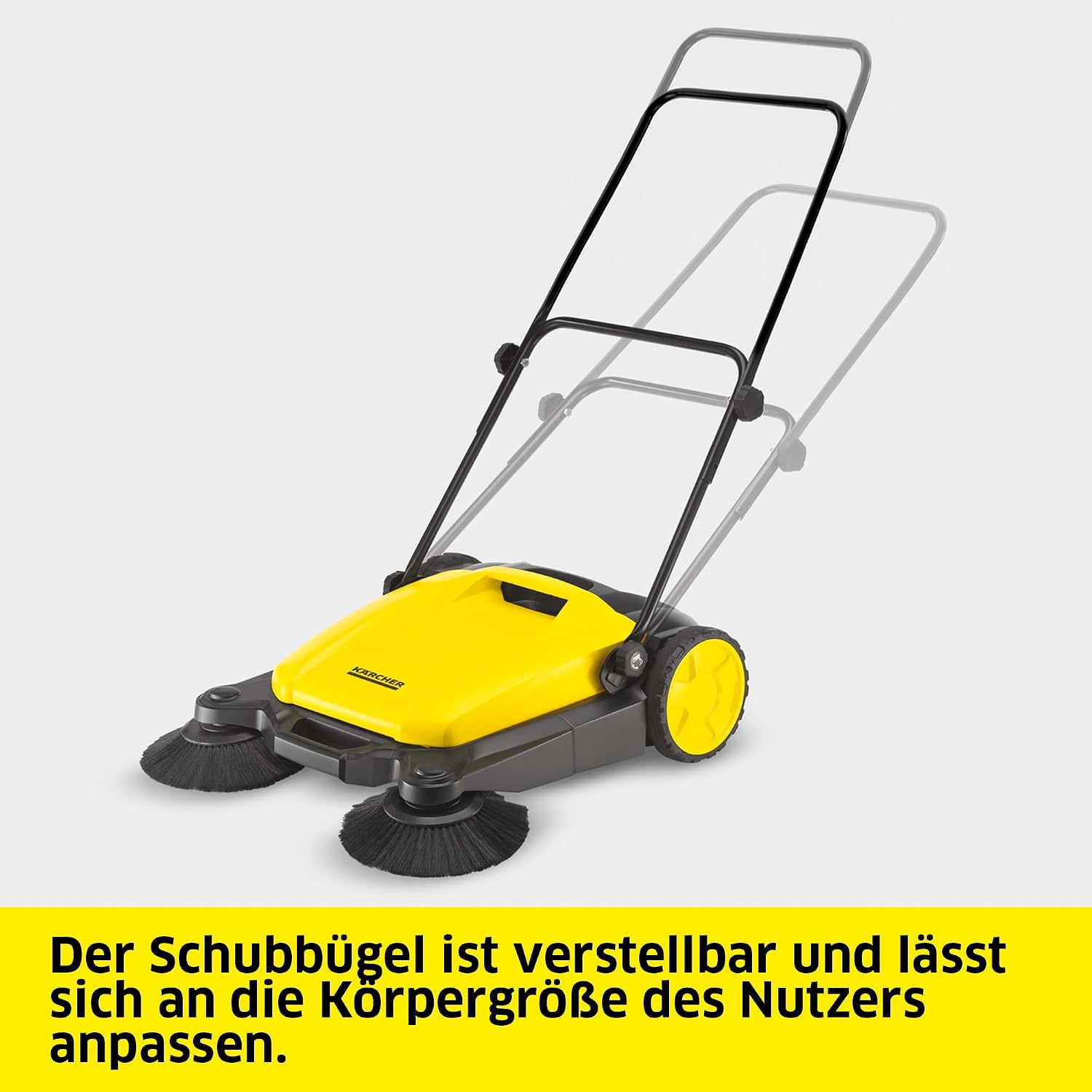 Detalle de Kärcher Kehrmaschine S 3 Twin 2-in-1 – 650 mm Arbeitsbreite, 16 l Kehrgutbehälter
