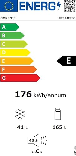Thumbnail 8 de Gorenje RF414EPS4 Doppeltürkühlschrank mit Gefrierteil oben – 165 L Kühlteil, 41 L Gefrierteil