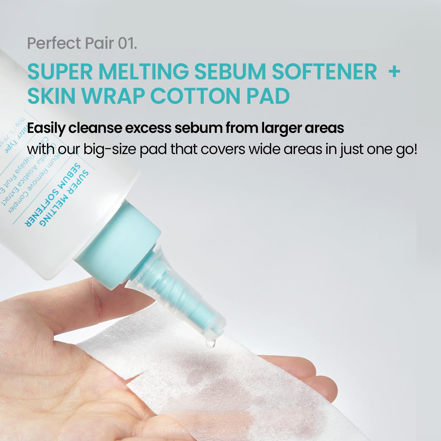 Detalle de ilso Super Melting Sebum Softener with 40 Cotton Pads – Korean Skincare for Gentle Blackhead & Sebum Removal