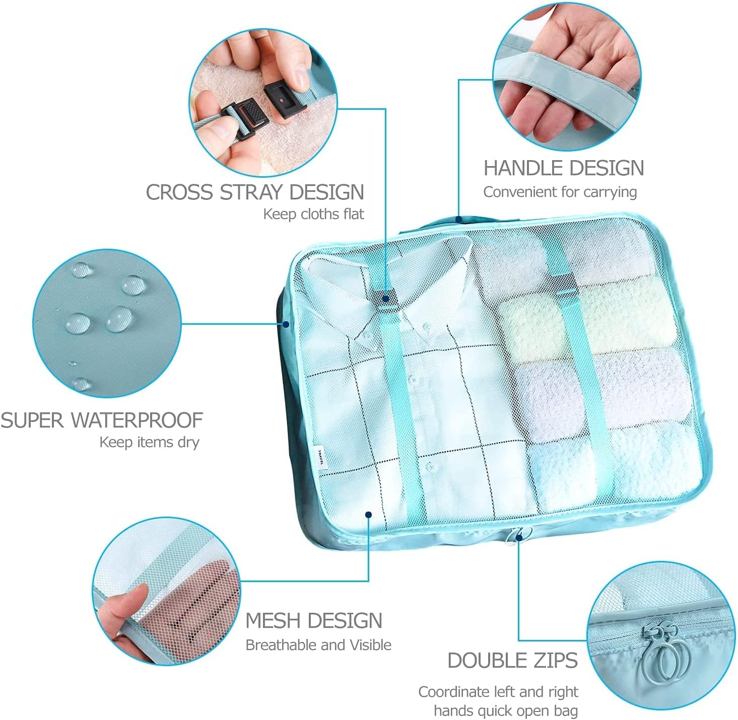 Thumbnail 2 de BillyBath set organizer valigia da viaggio 8 pezzi