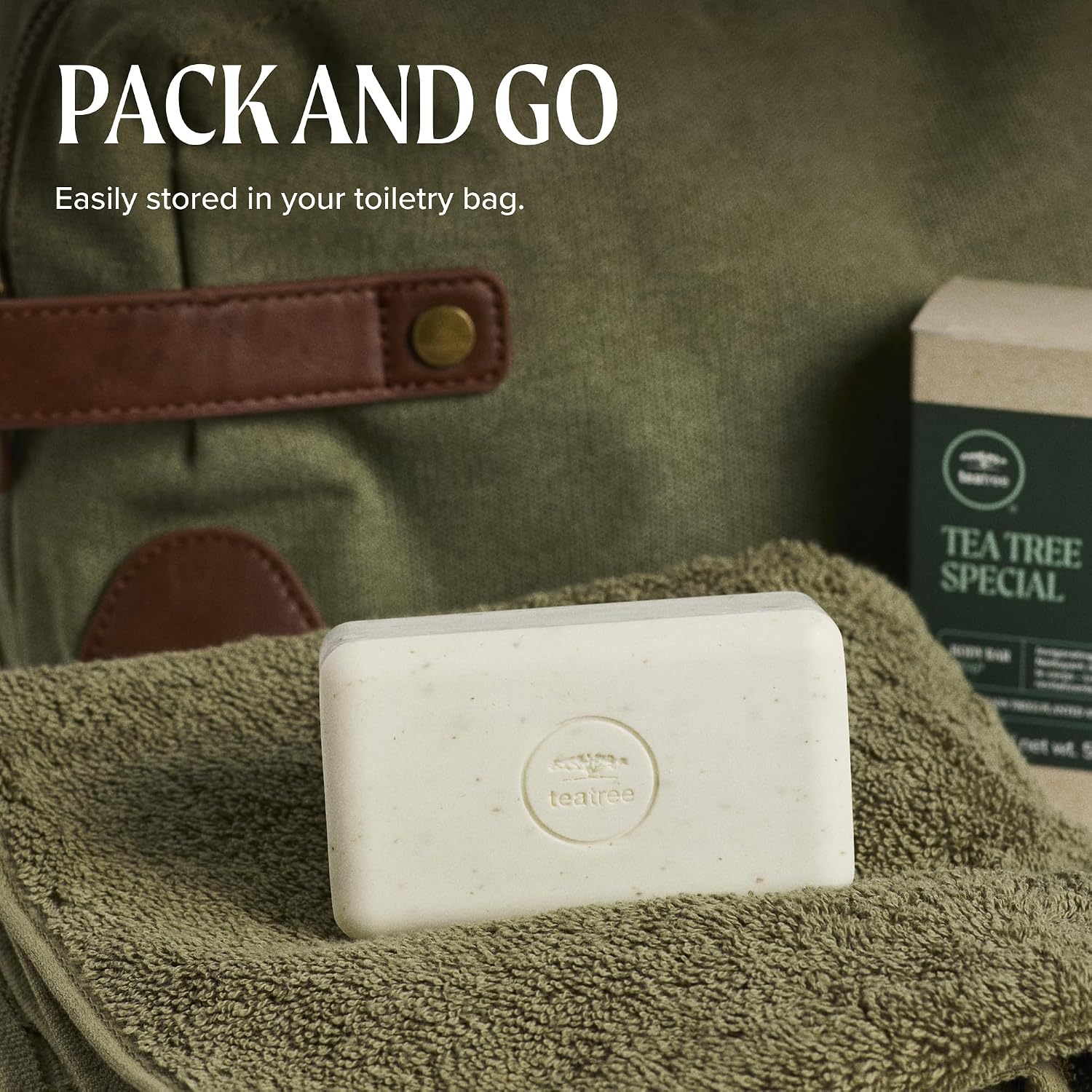 Detalle 1 de Tea Tree TTB-150 Body Bar Soap with Parsley Flake Exfoliation
