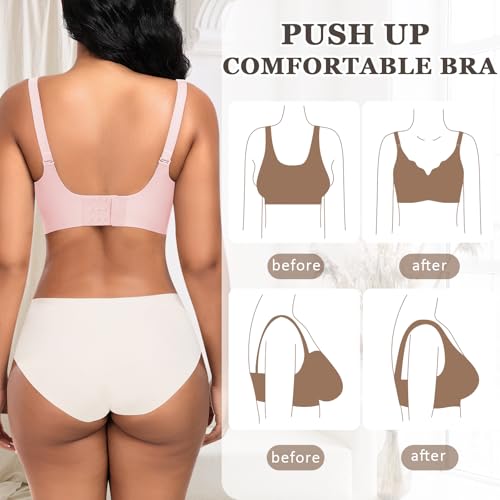 Thumbnail 4 de Cavotor non-wired seamless support bra with soft padding and extra extender for large breasts