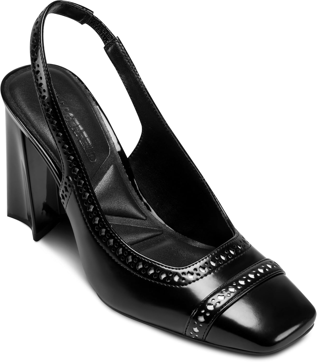 Detalle de Karl Lagerfeld Siofra Closed-Toe Slingback Pump đ
