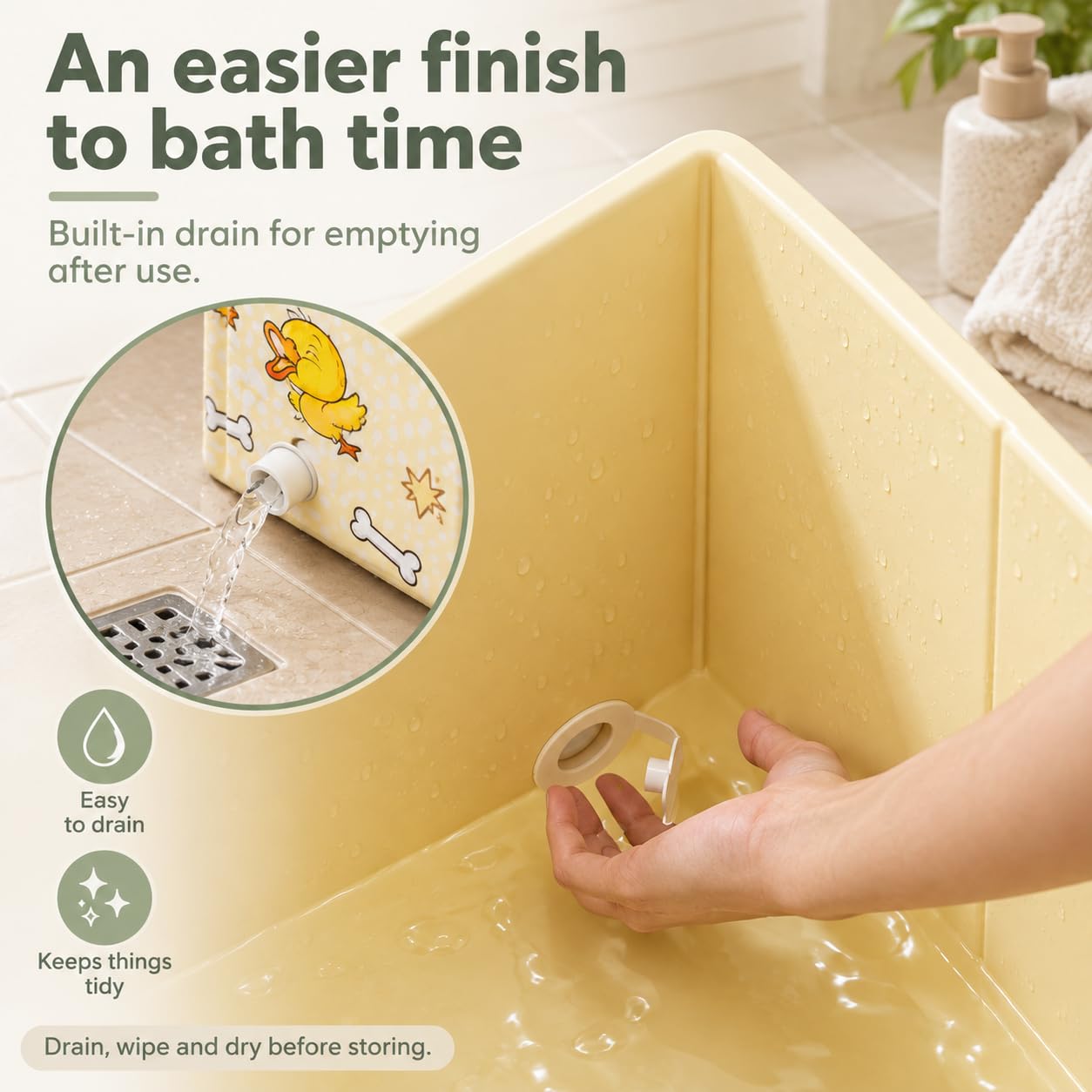 Detalle 2 de Foldable Baby Bathtub in PVC