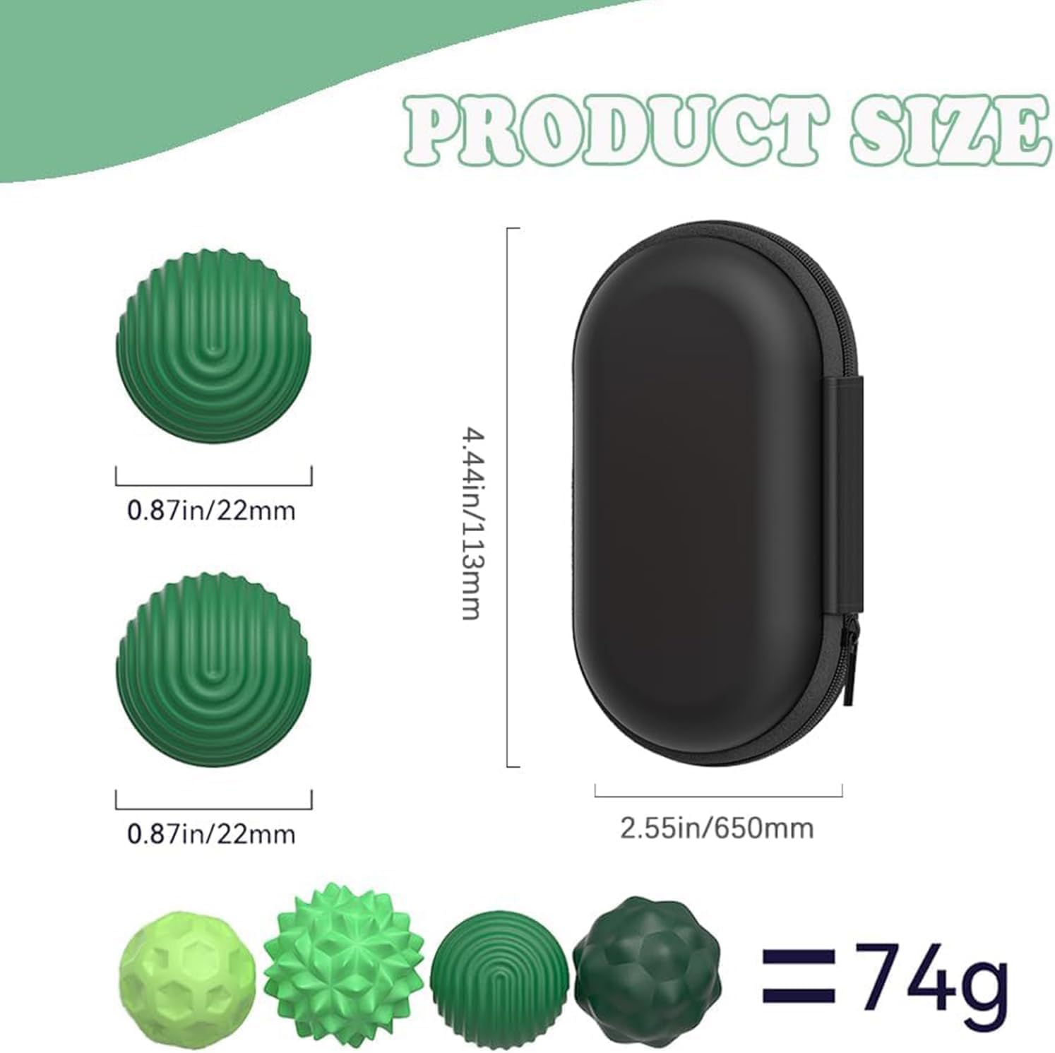 Thumbnail 4 de 8PCS Magnetic Fidget Balls Magnetkugeln Stressball Grün ⌚