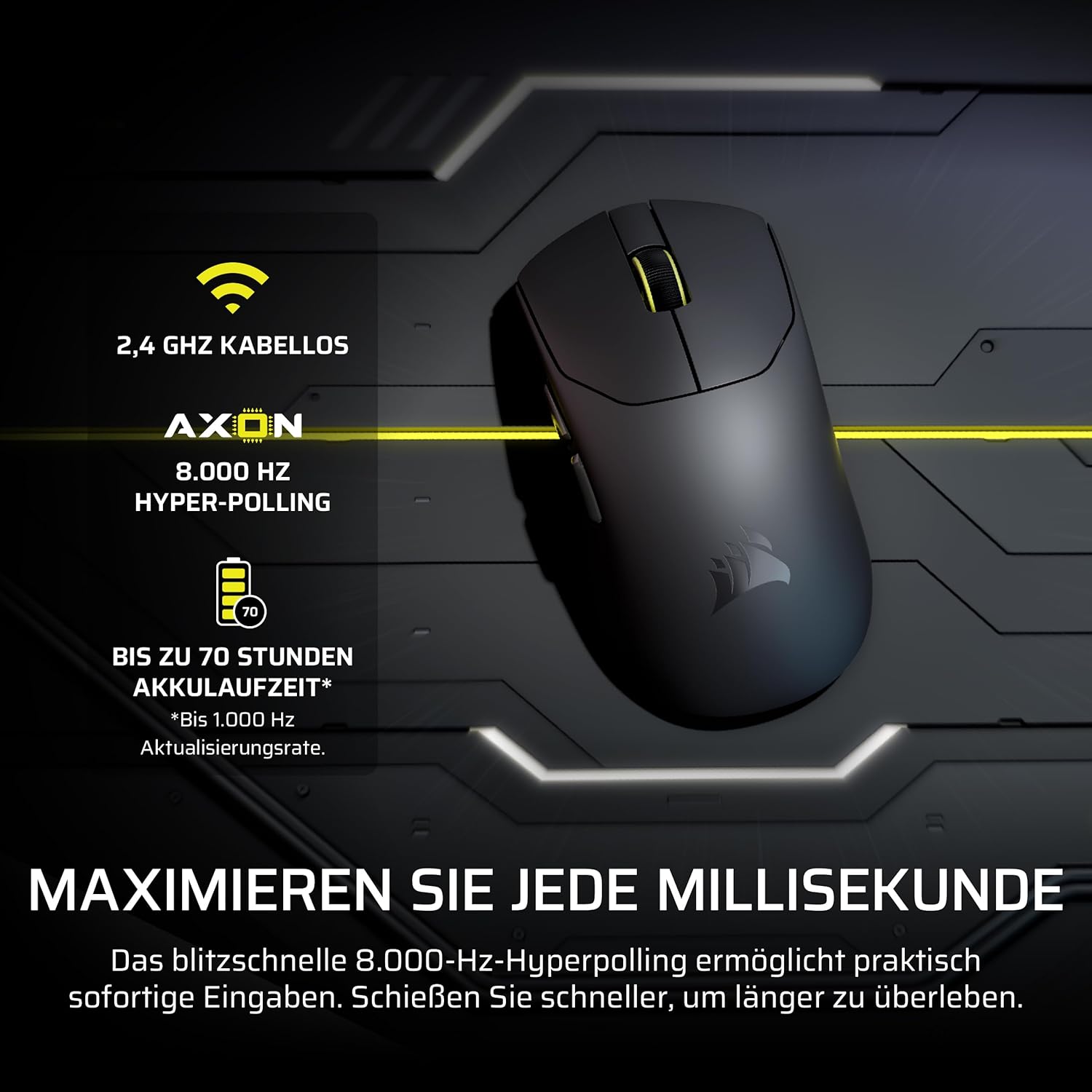 Thumbnail 4 de Corsair Sabre v2 PRO Ultralight Wireless Maus 36g