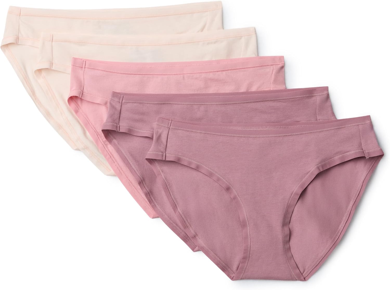 Detalle de Amazon Essentials Women's Cotton High-Leg Breathable Brief Underwear (Plus Size) — Multipacks