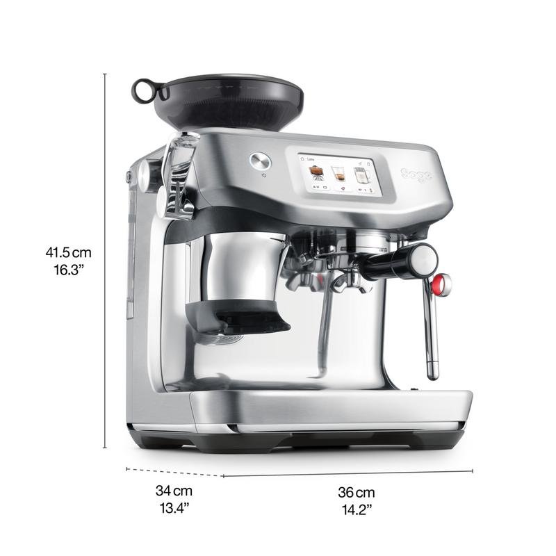 Detalle 2 de Cafetera Espresso Sage Barista Touch: experiencia de barista en casa con molinillo y espumador (2 L, 1700 W)