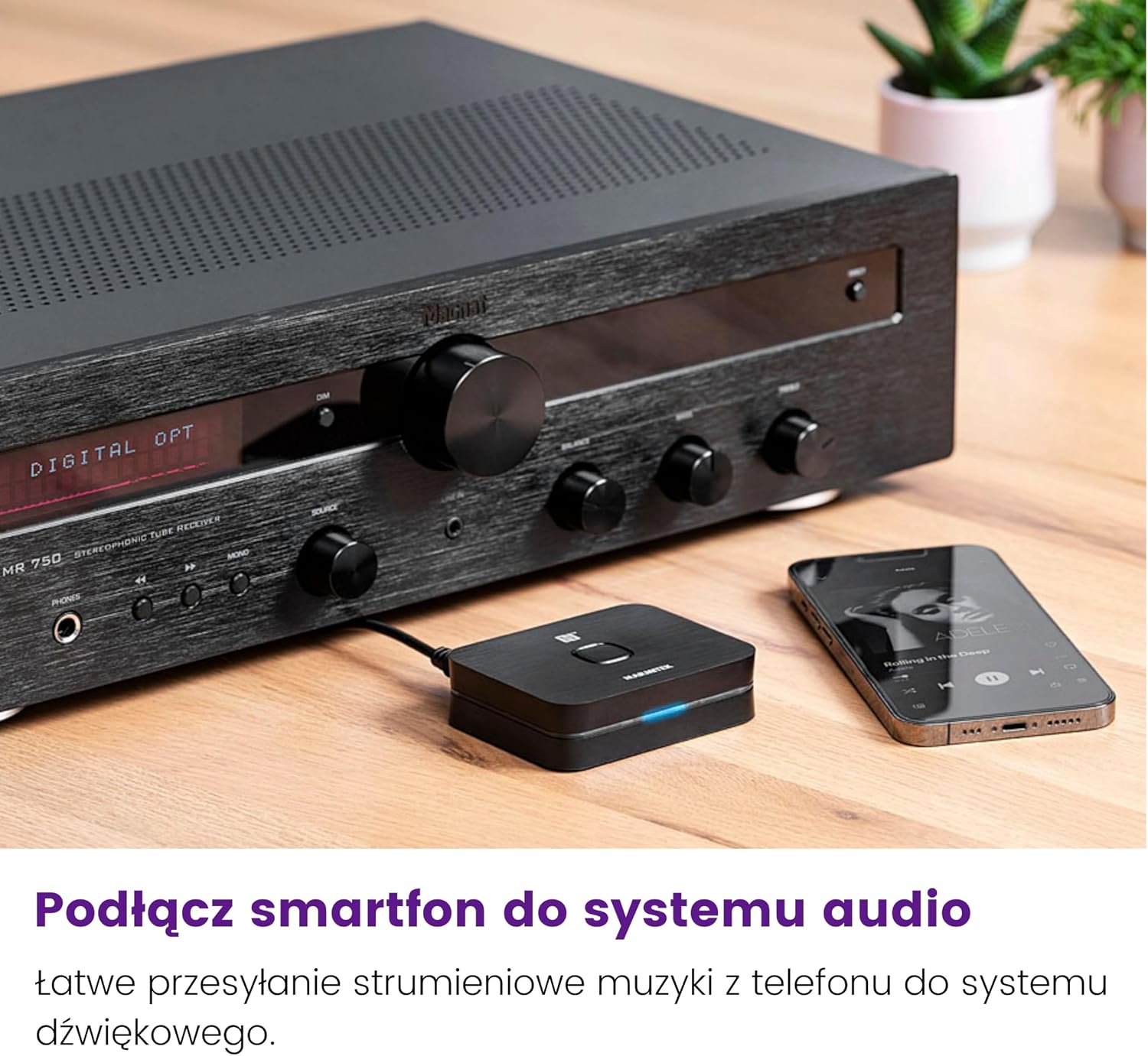 Detalle 2 de Marmitek BoomBoom 93 – odbiornik Bluetooth aptX Low Latency z NFC i Toslink