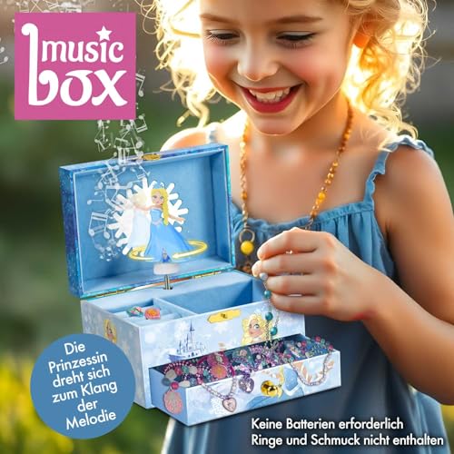 Thumbnail 4 de CRAZE Music Box Princess – Spieluhr, Schmuckkästchen mit drehender Prinzessin, Spiegel und Geheimgeld