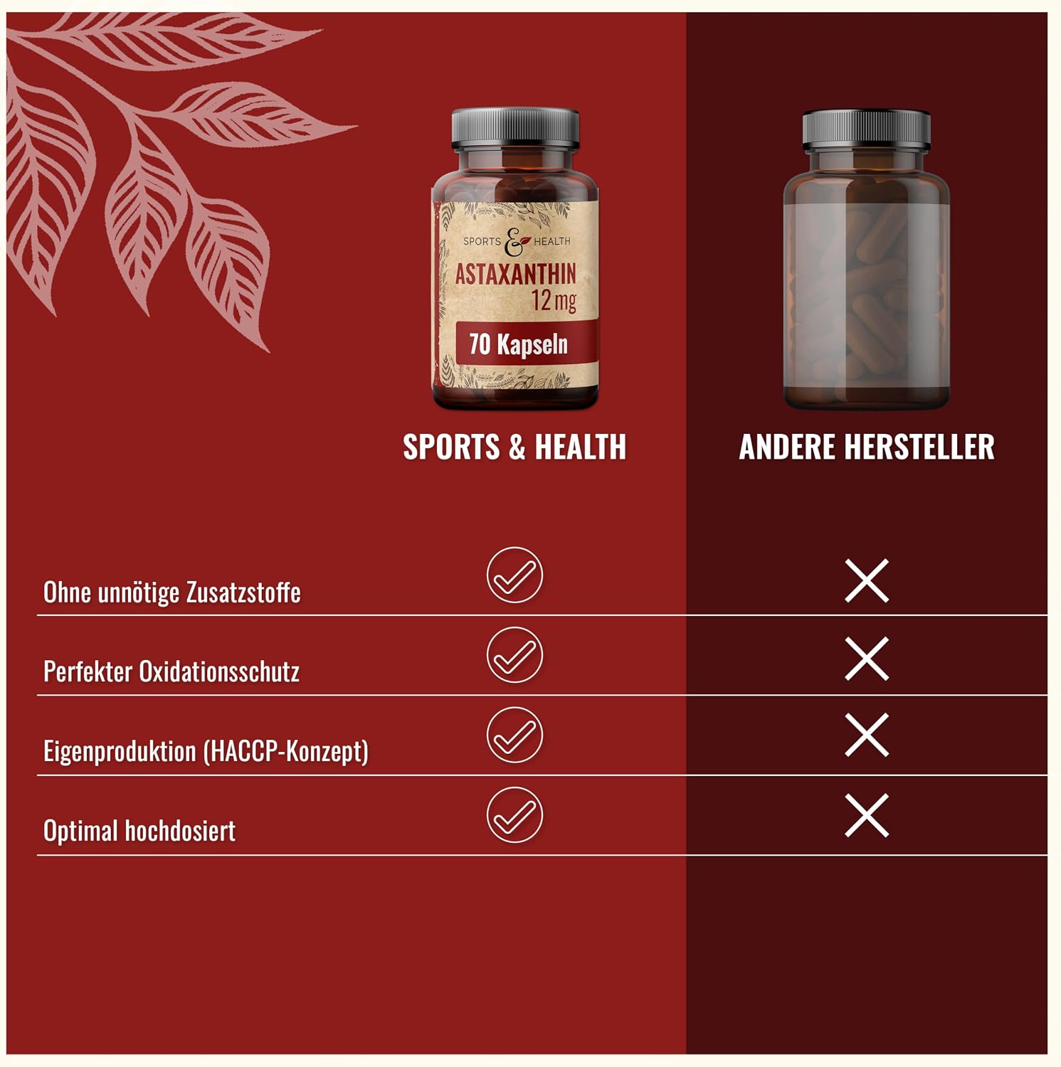 Thumbnail 4 de Astaxanthin 12 mg Depot Softgel Kapseln 4‑Monatsvorrat
