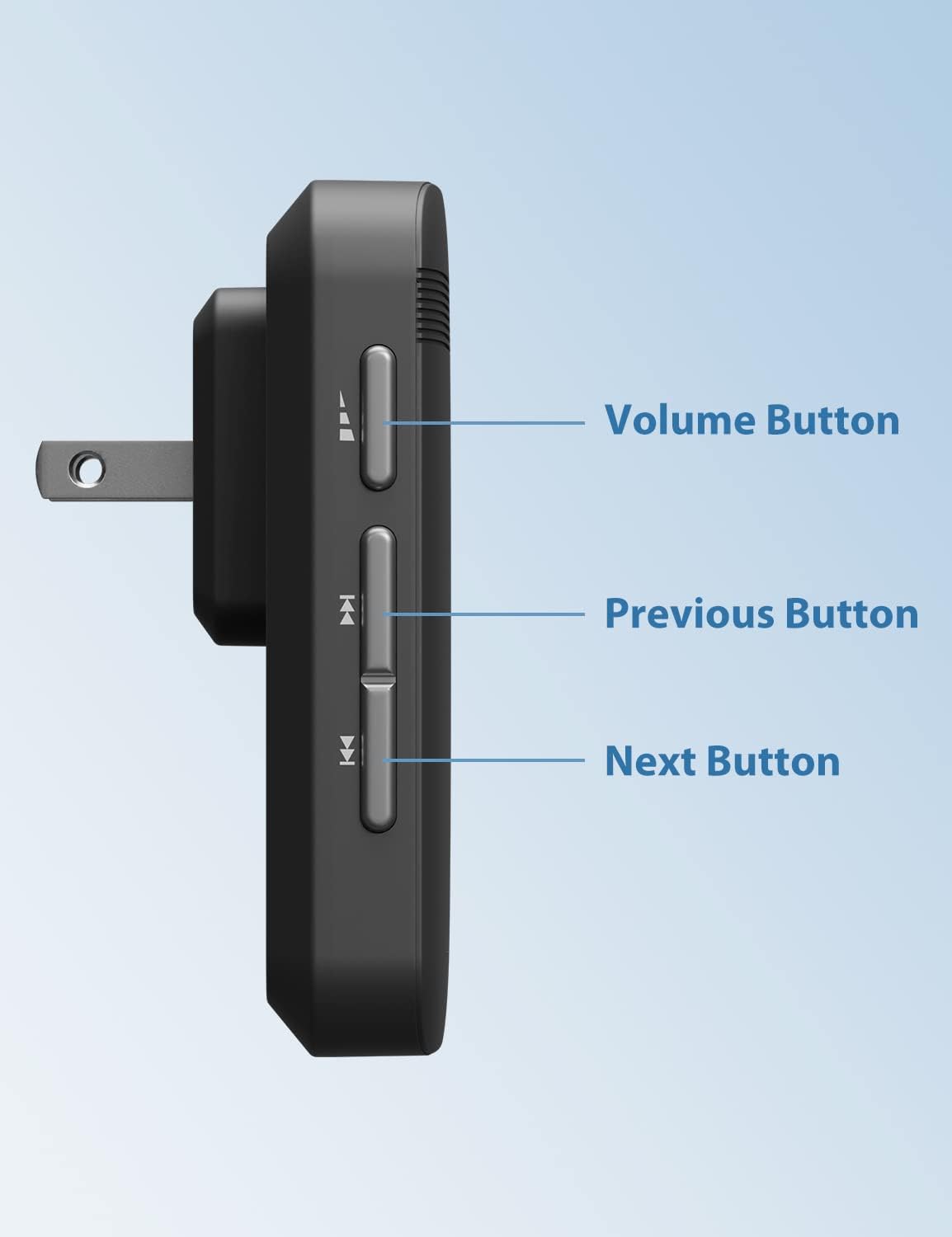 Detalle 2 de AVANTEK Wireless Doorbell, 1300 ft Range