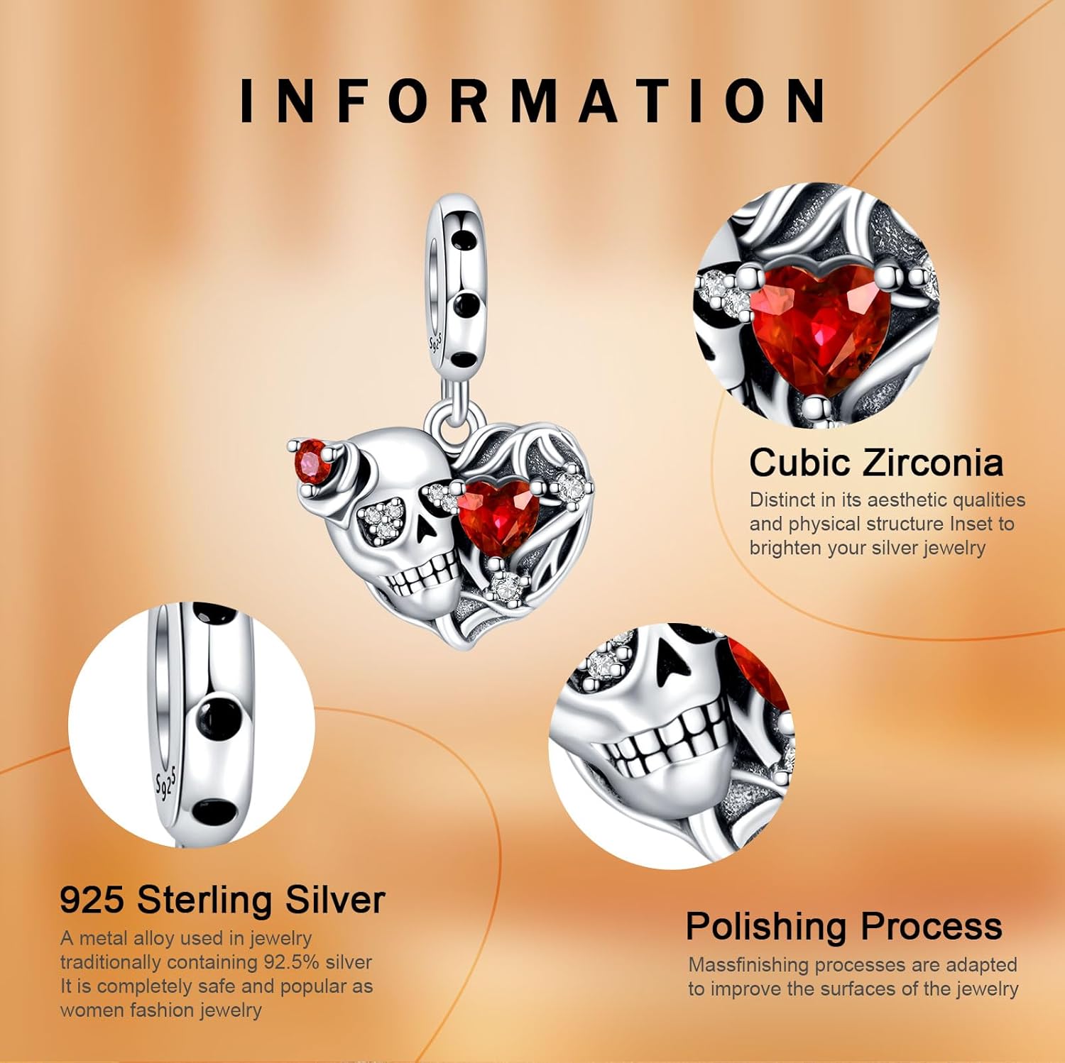 Thumbnail 5 de Rimgoris 925 Sterling Silber Charm für Damenarmbänder – Liebe / Ewige Liebe