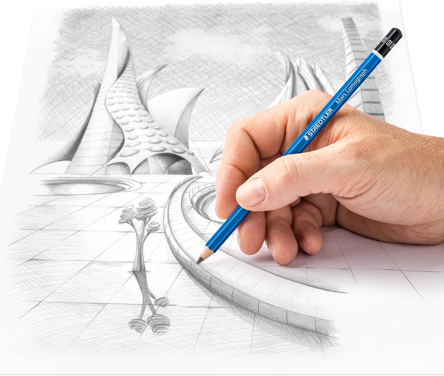 Detalle 2 de STAEDTLER Mars Lumograph - confezione da 12 matite 8B