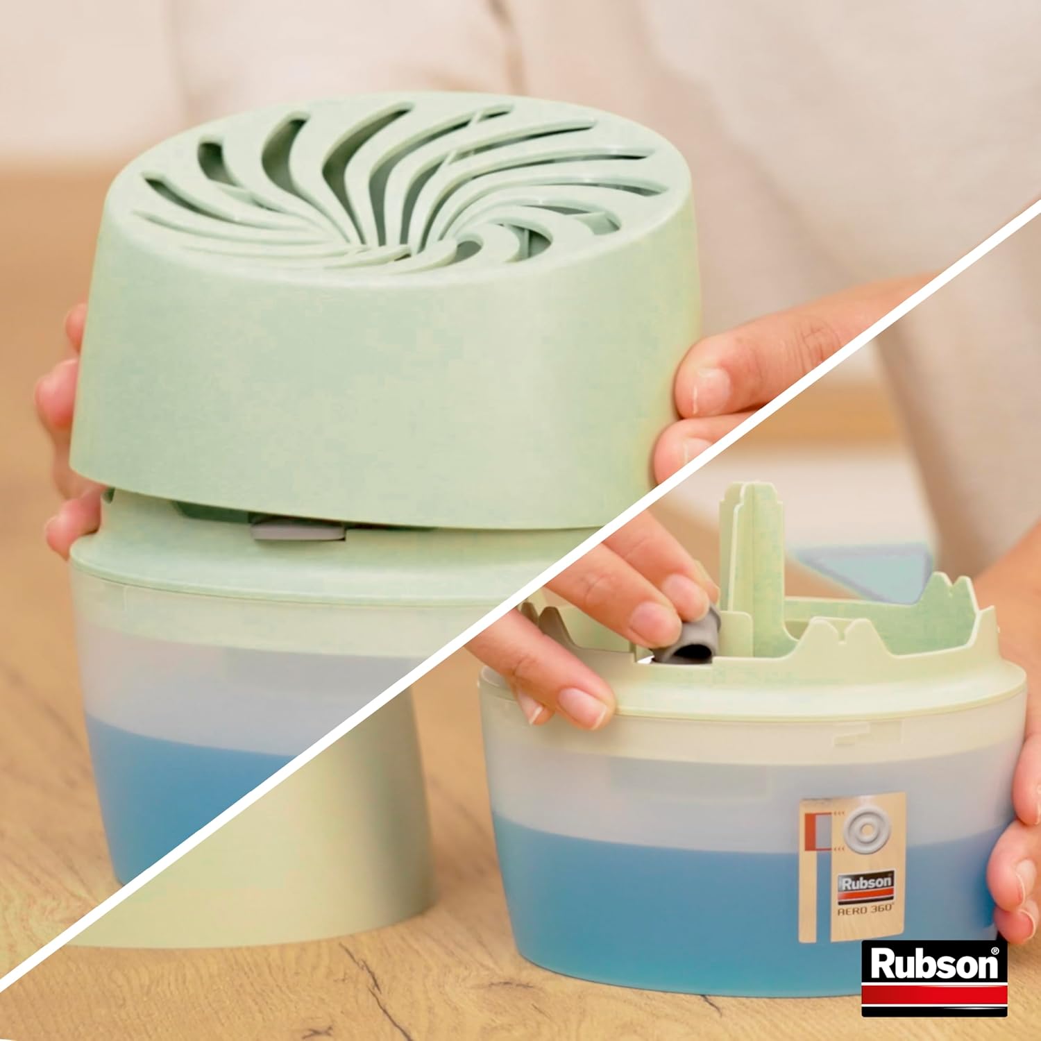 Thumbnail 6 de Rubson Absorbeur d'Humidité Aero 360° Couleur Amande – 1 appareil + recharge 450 g