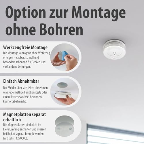 Thumbnail 4 de Brennenstuhl Rauchmelder Set 6x RM C 9010 mit austauschbarer Batterie – zuverlässiger Brandschutz für Wohnräume