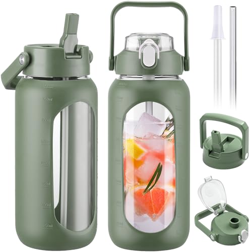 BLUEGO 2000 ml bouteille d'eau en verre ⚙