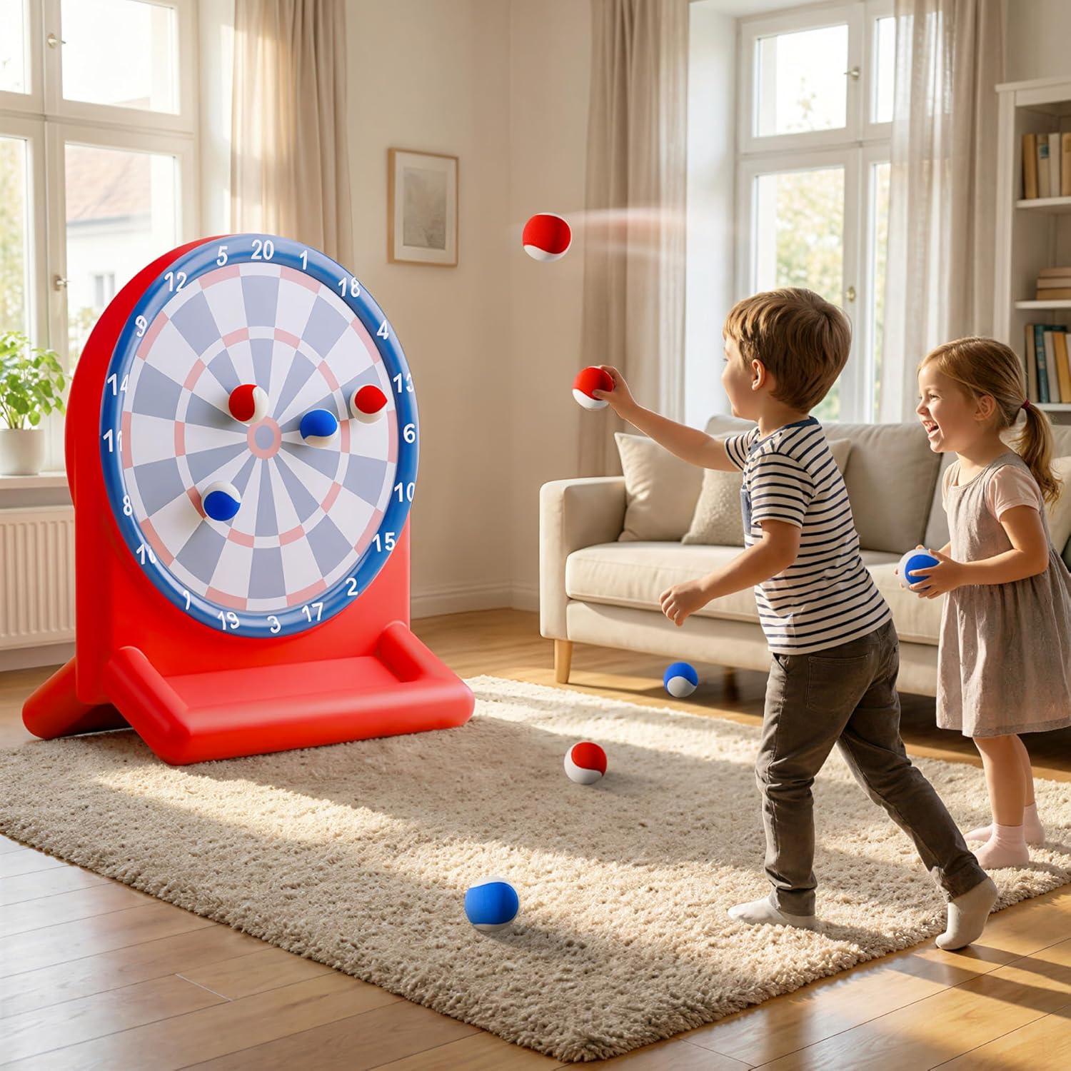 Thumbnail 6 de Funscape Kids Fun Pool Toys: Inflatable Dart Board Toss Water Game