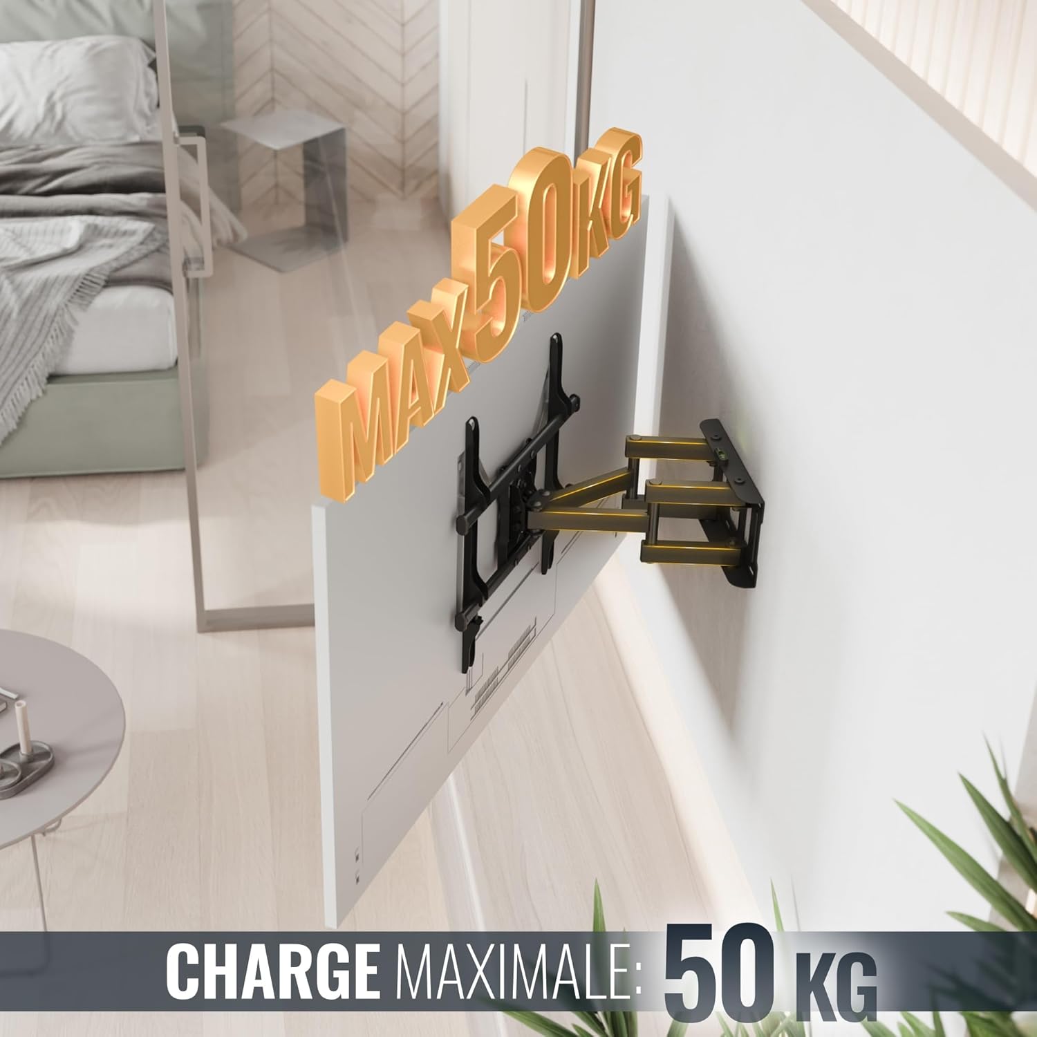 Thumbnail 4 de RICOO S7244 Support TV mural orientable 32-65