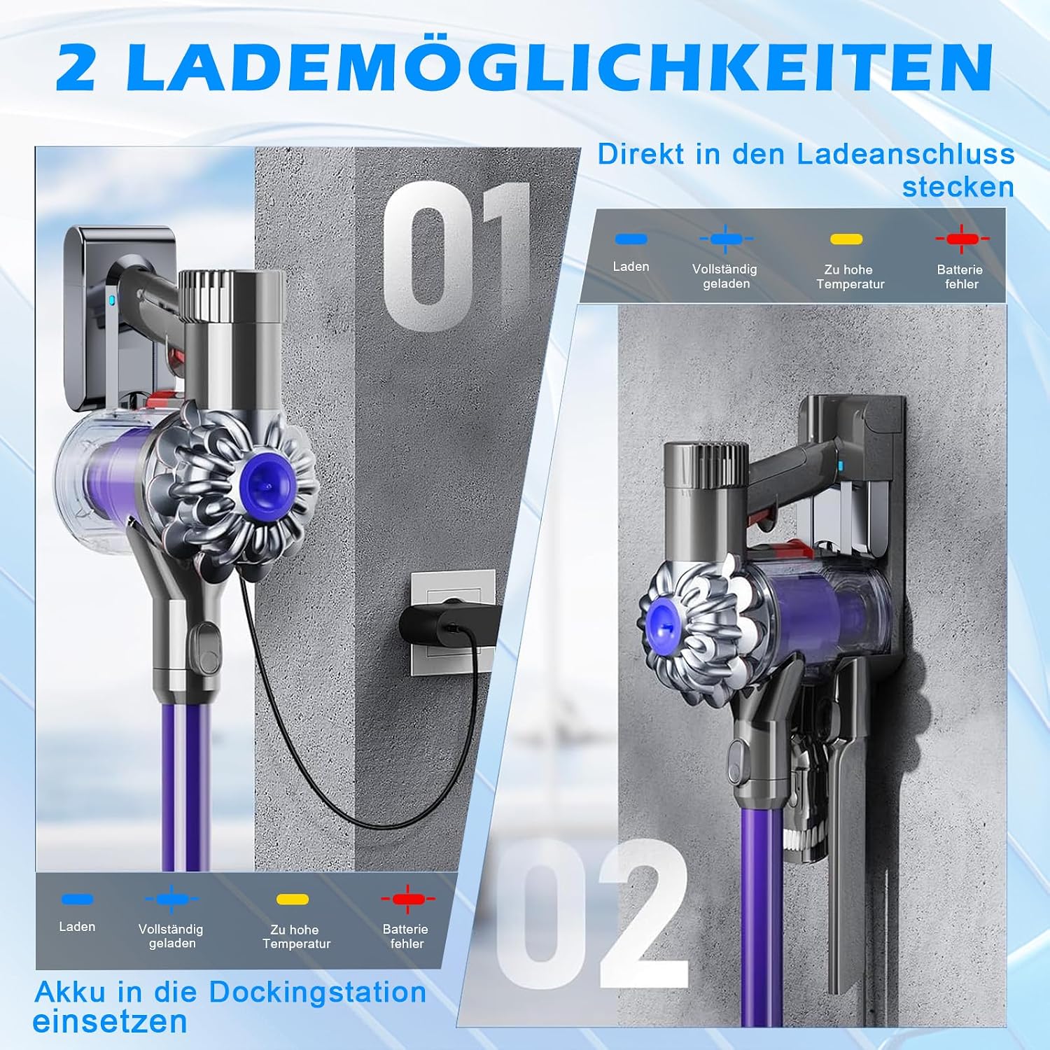 Thumbnail 6 de Hamvolty V6-reserveaccu voor Dyson V6, 21,6 V lithium-ion