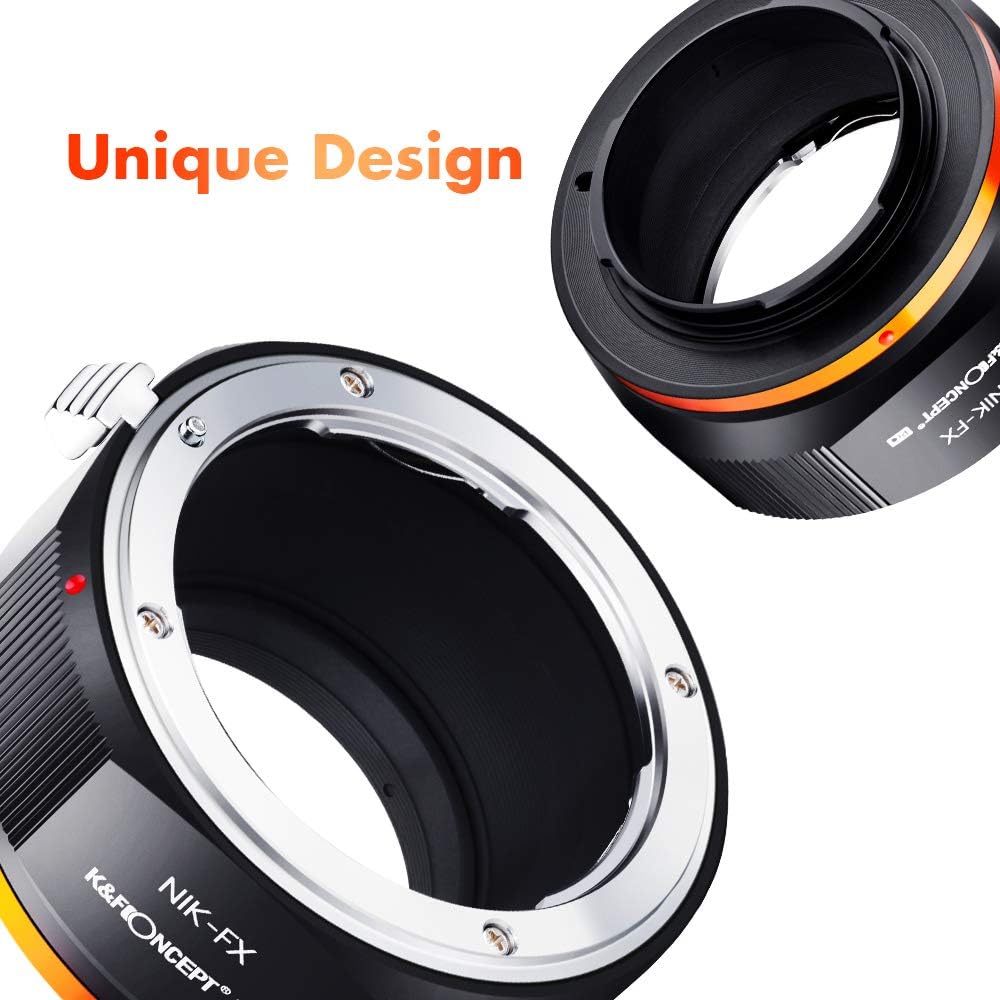 Thumbnail 6 de K&F CONCEPT Nik-FX Hochpräziser Adapterring – Nikon AI/F-Objektiv an Fuji X Series spiegellose Kameras