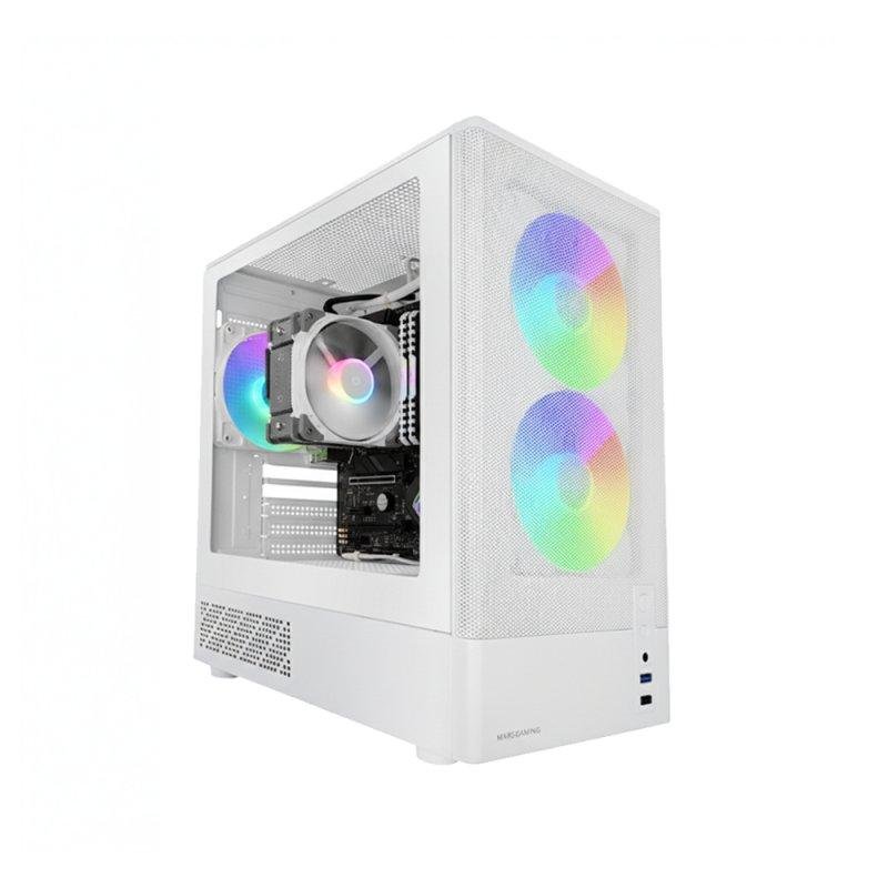 Detalle de NeoPC Onyx: PC Sobremesa potente con i5-14400F, 32 GB y RTX 5060 en blanco