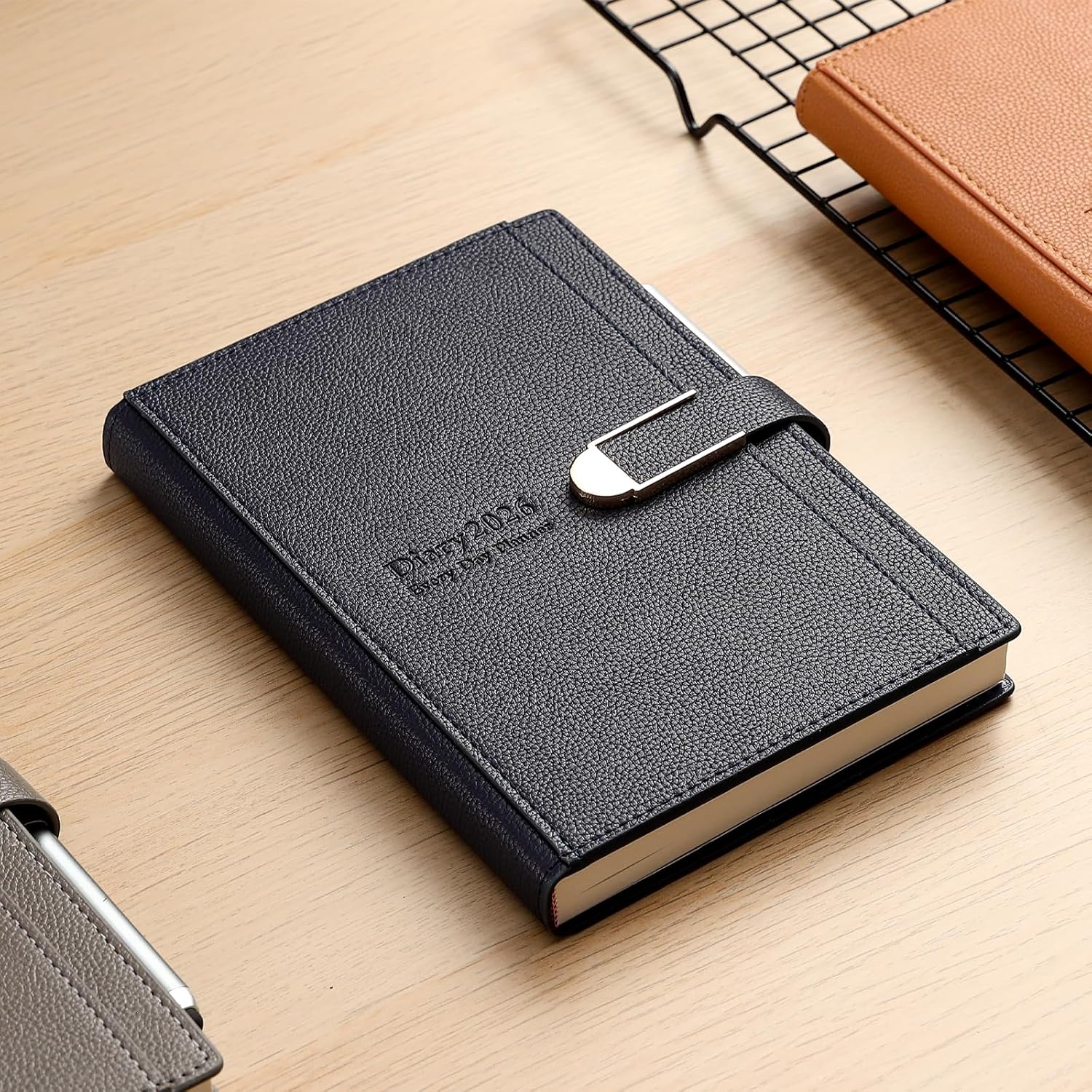 Thumbnail 1 de Mljtoyo Diary 2026 Day-to-Page A5: Jan–Dec 2026 Daily Planner with Hardcover, Stickers & Premium Paper