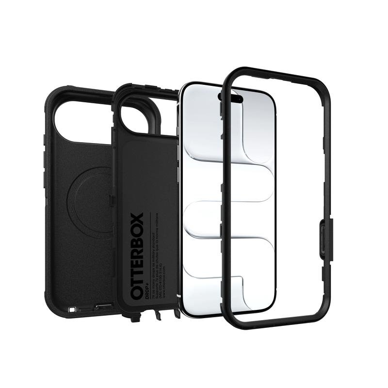 Detalle de Funda OtterBox Defender Pro MagSafe para iPhone 17 Air – Negra, Policarbonato