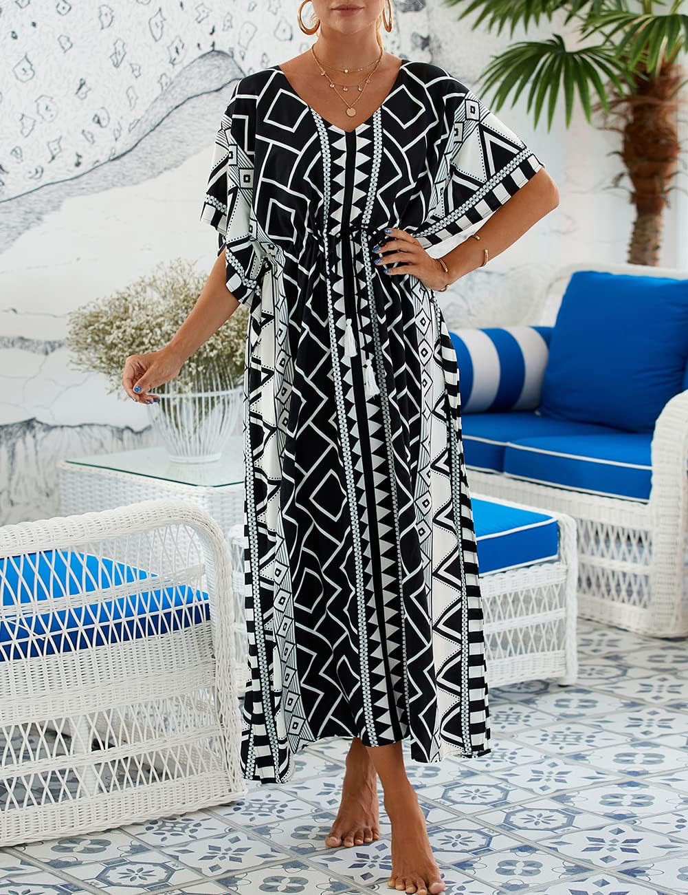 Thumbnail 1 de Bsubseach Women Beachwear Turkish Kaftan: Long Caftan Beach Dress