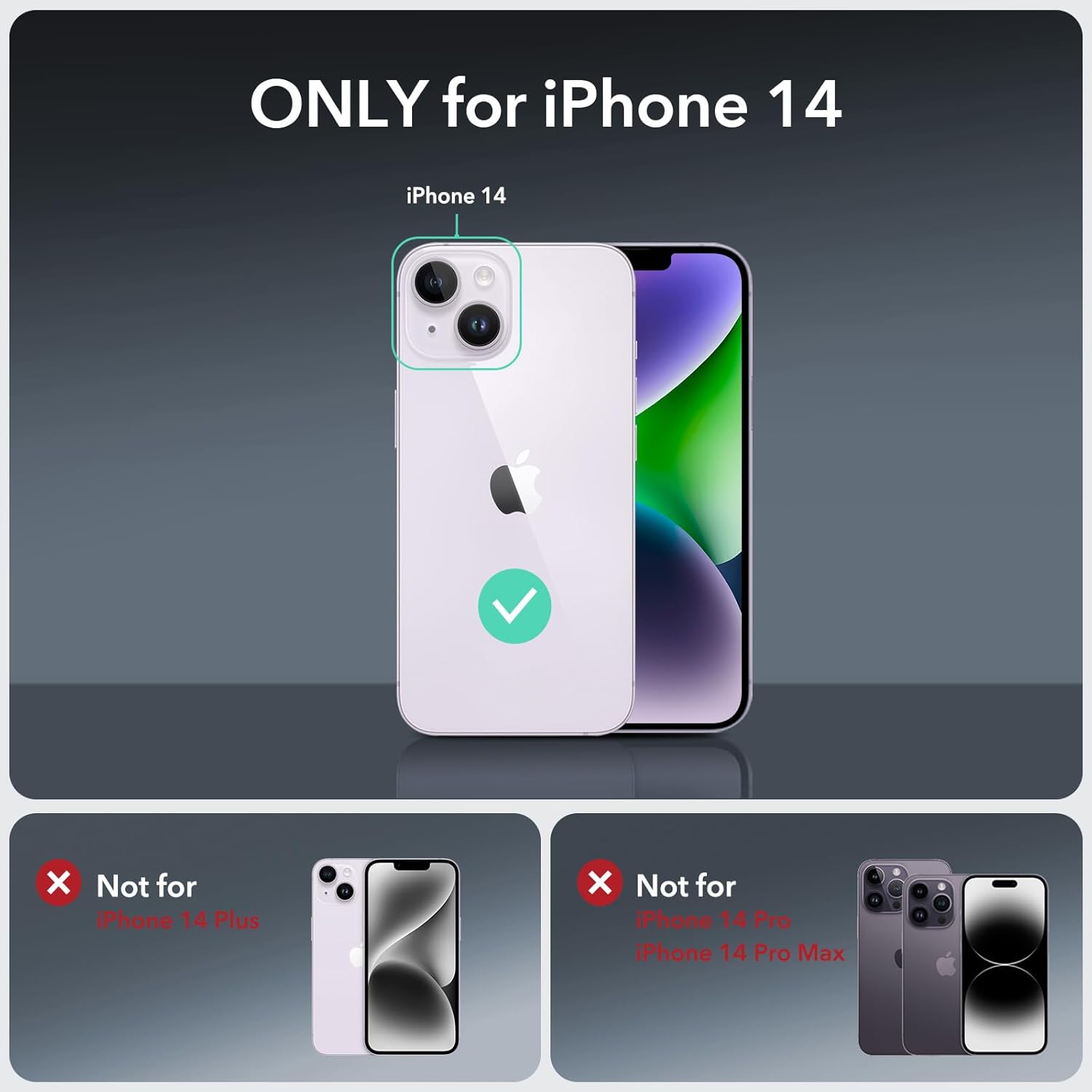 Thumbnail 1 de ESR for iPhone 15 Pro Case with MagSafe and Built-in 9H+ Tempered Glass Screen Protector