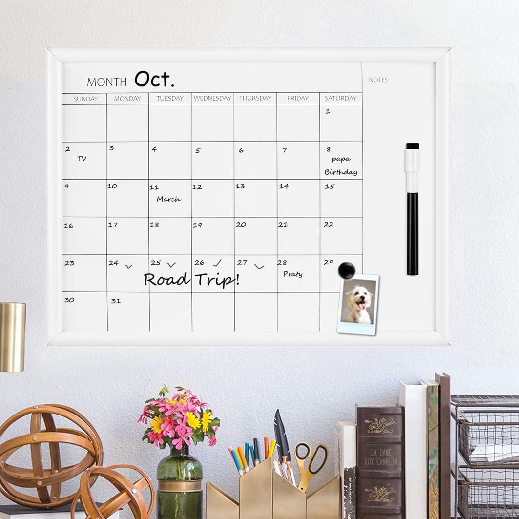 Detalle 2 de Dry erase monthly calendar board, 30 x 40 cm