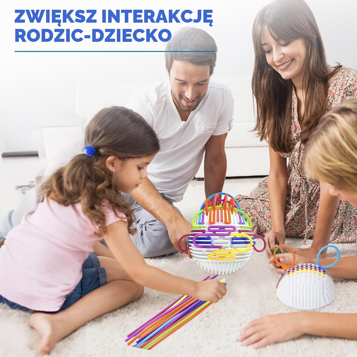 Detalle de InemzTal TOY22 – silikonowa zabawka sensoryczna z 16 drążkami do liczenia