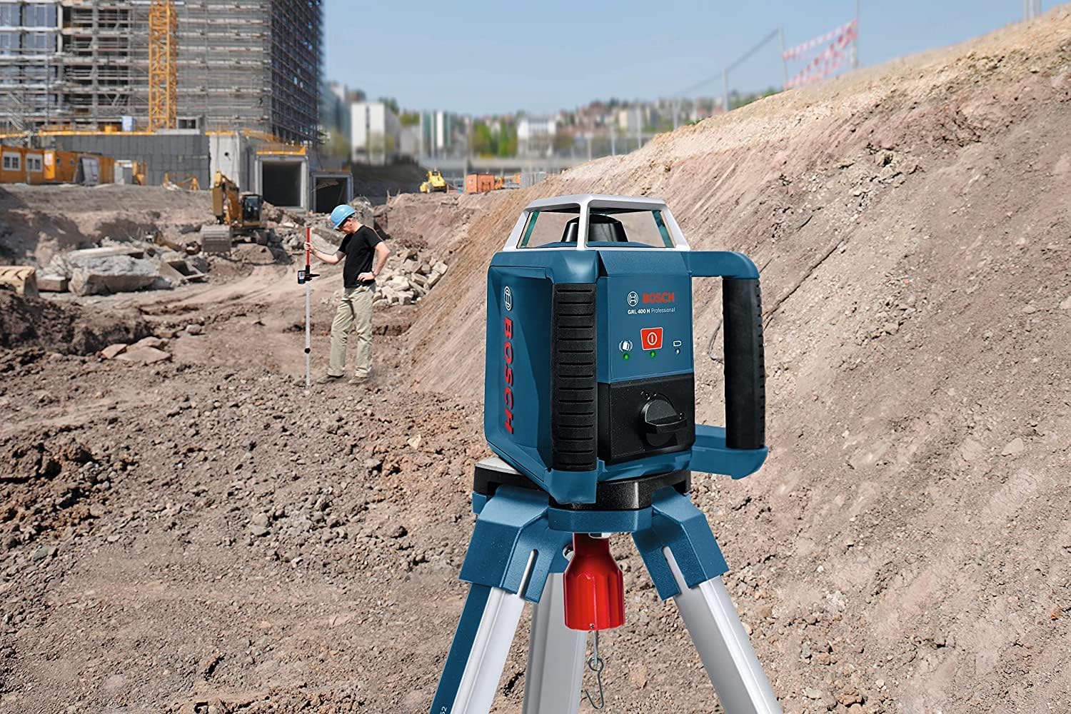 Thumbnail 1 de Bosch GRL 400 H Rotationslaser – Präzision und Zuverlässigkeit für die Baustelle