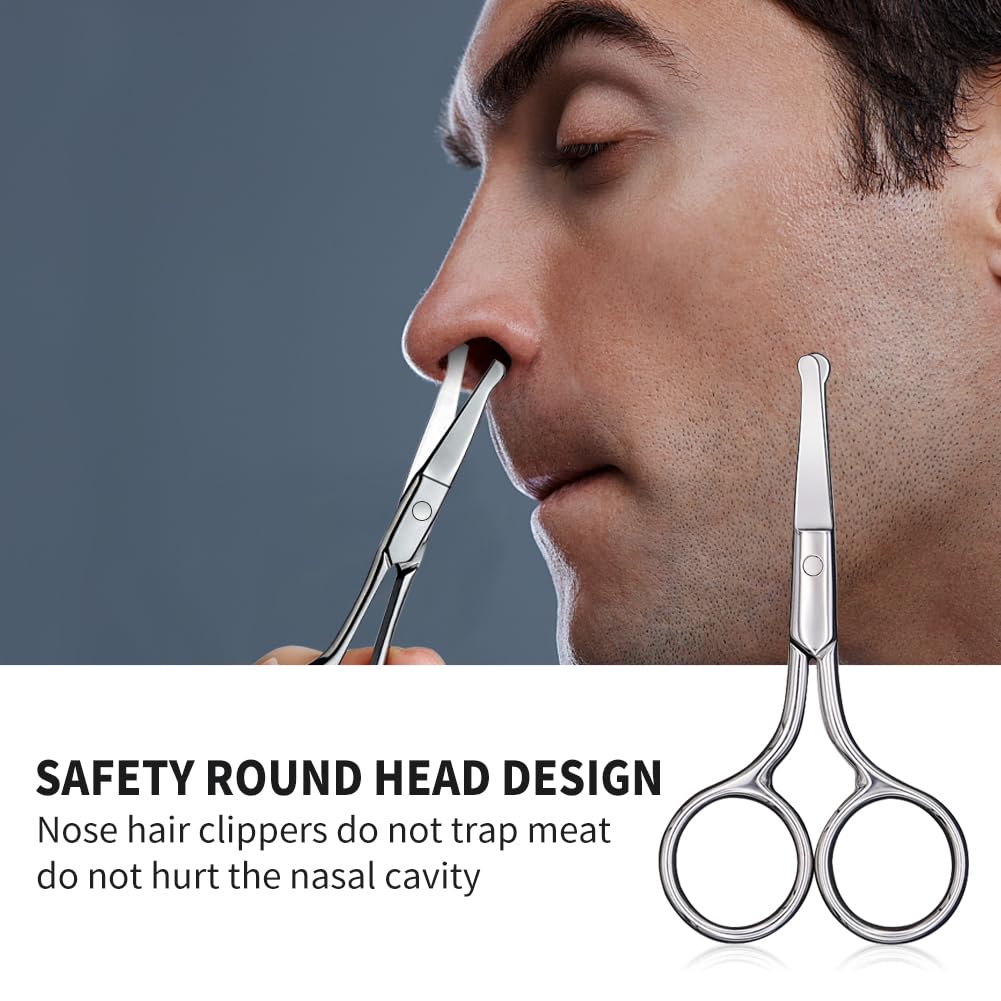 Detalle de AsonTao-small scissors-004 Round-Tip Grooming Scissors for Nose and Eyebrows