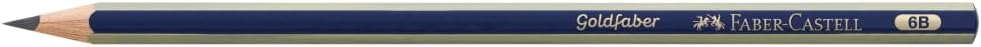 Detalle de Faber-Castell graphite Goldfaber 6B, 12 crayons
