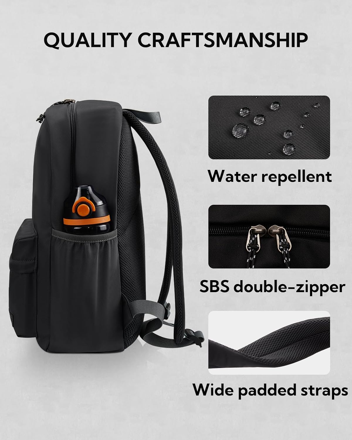 Detalle 2 de Waterfly Lightweight School Backpack 20L daypack