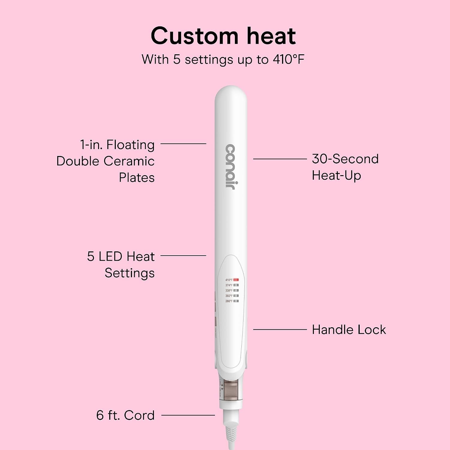 Thumbnail 3 de Conair Flat Iron, 1-Inch Plates