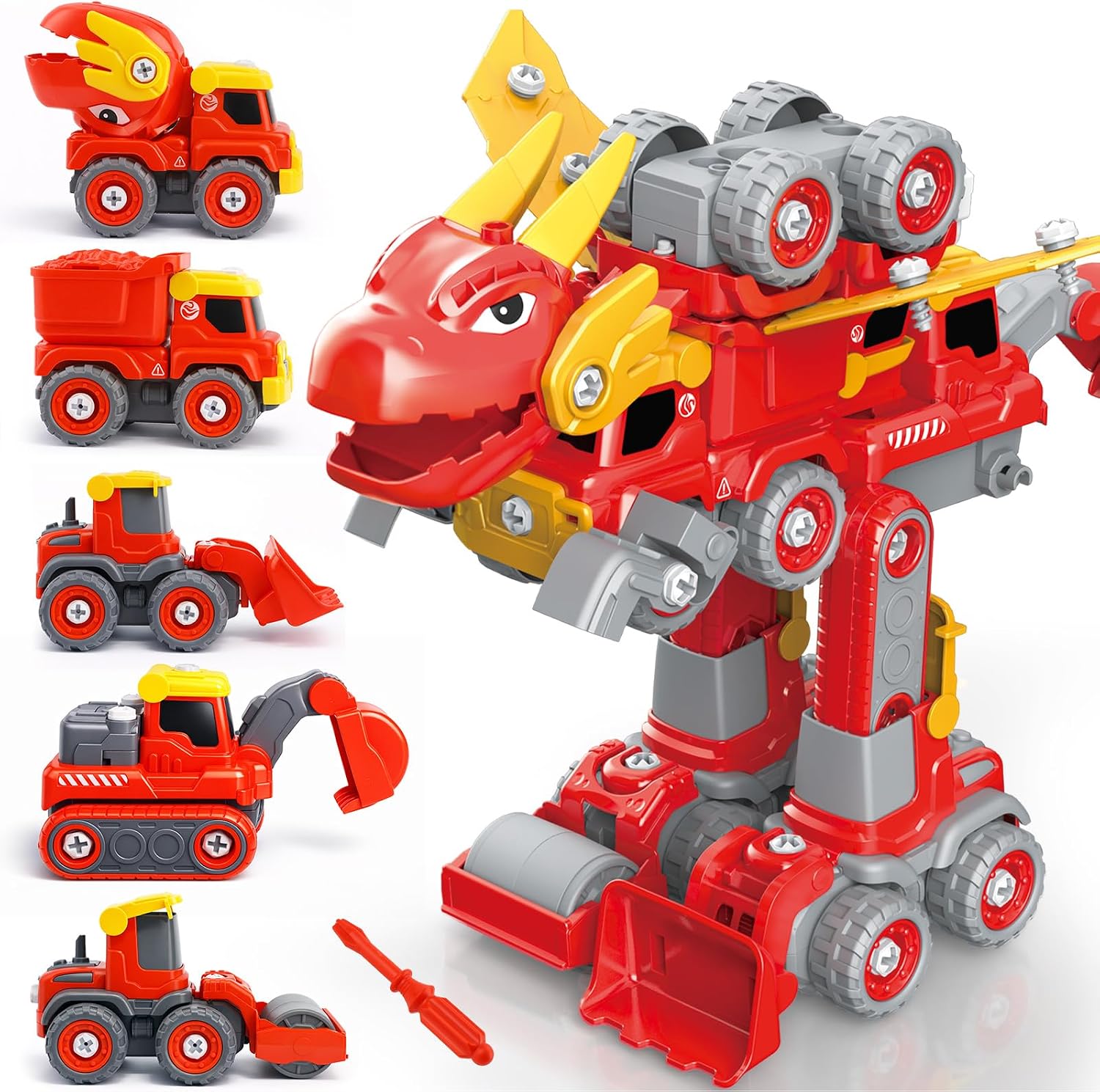 Detalle de TOY Life Transforming Dinosaur Vehicle Set, 5-in-1