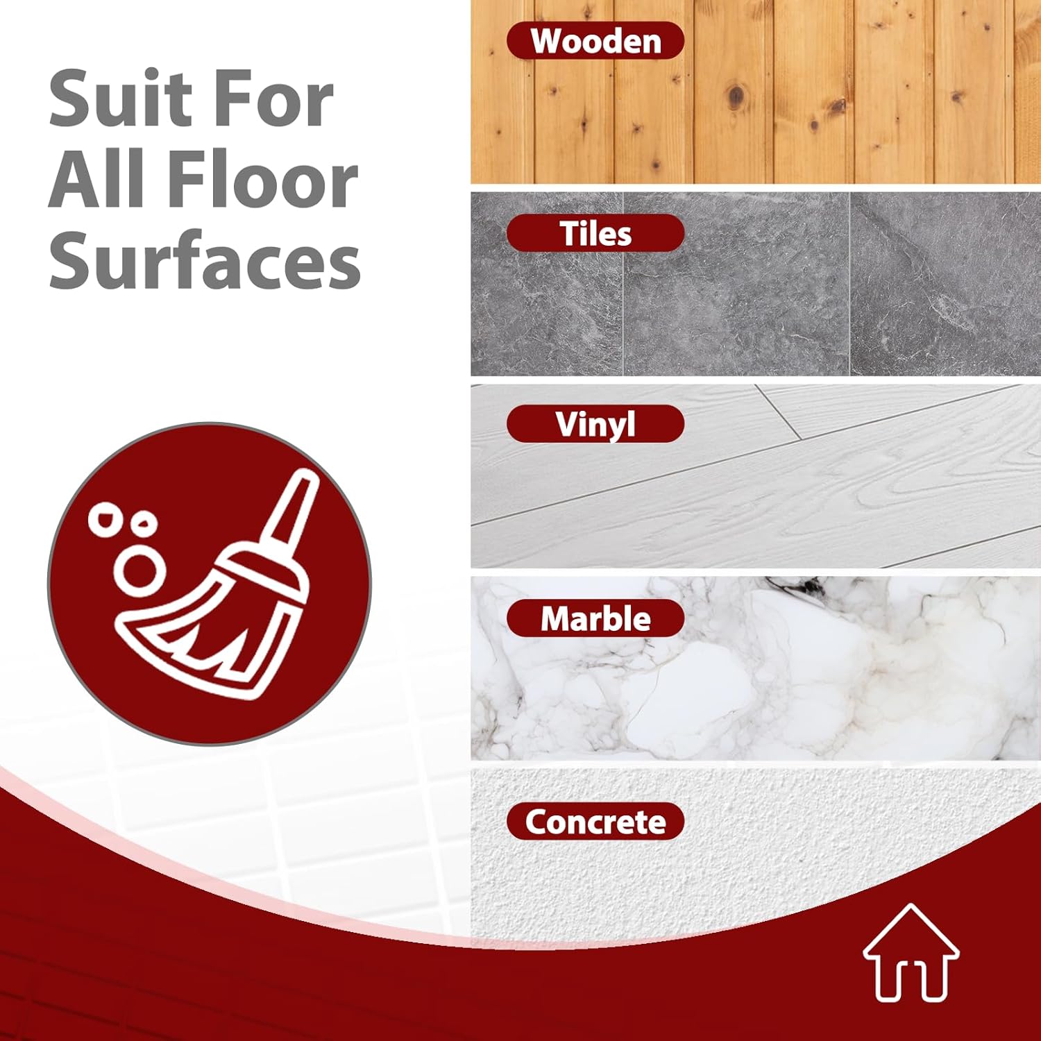 Thumbnail 4 de Mop Head Replacement 5 Pack Microfibre