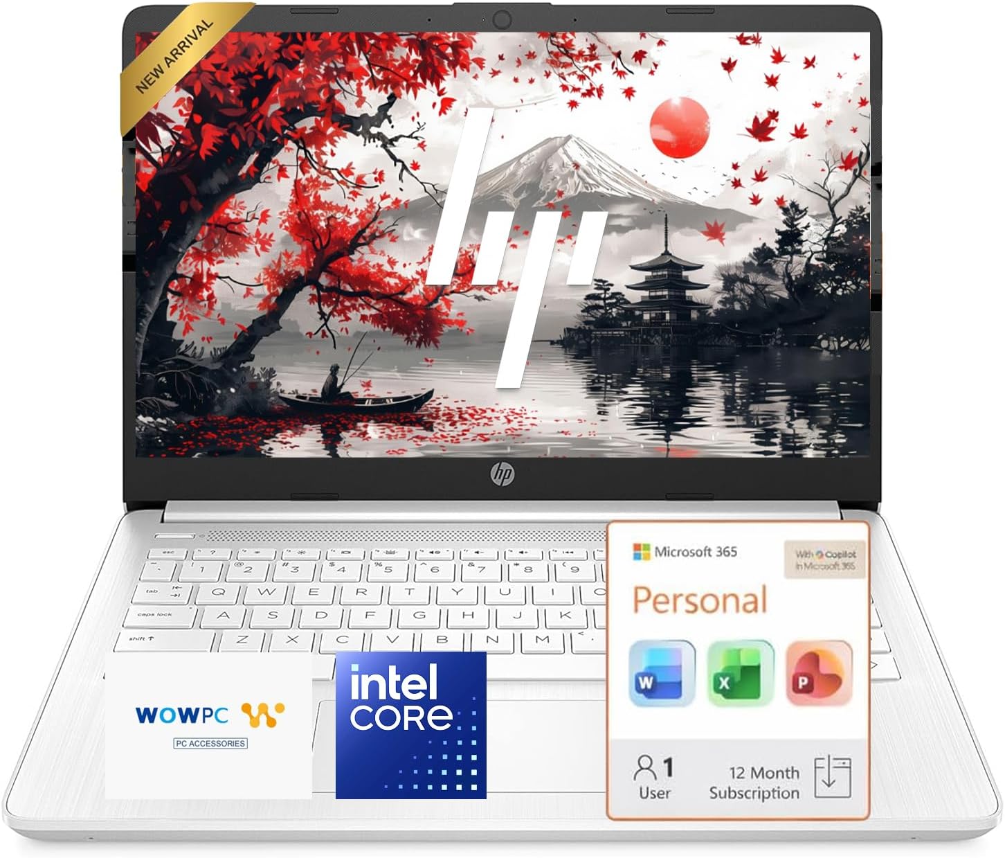 Detalle de HP laptop, 14-inch display