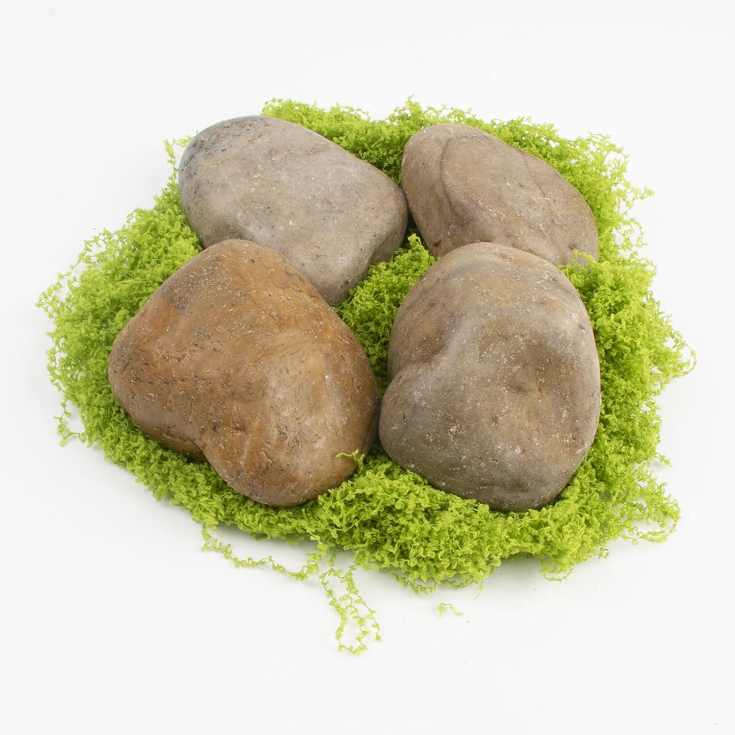 Detalle 2 de LOOIOOJ GM-PU-WCELS 40 lb Mixed River Rocks, 2–3-Inch Natural Pebbles