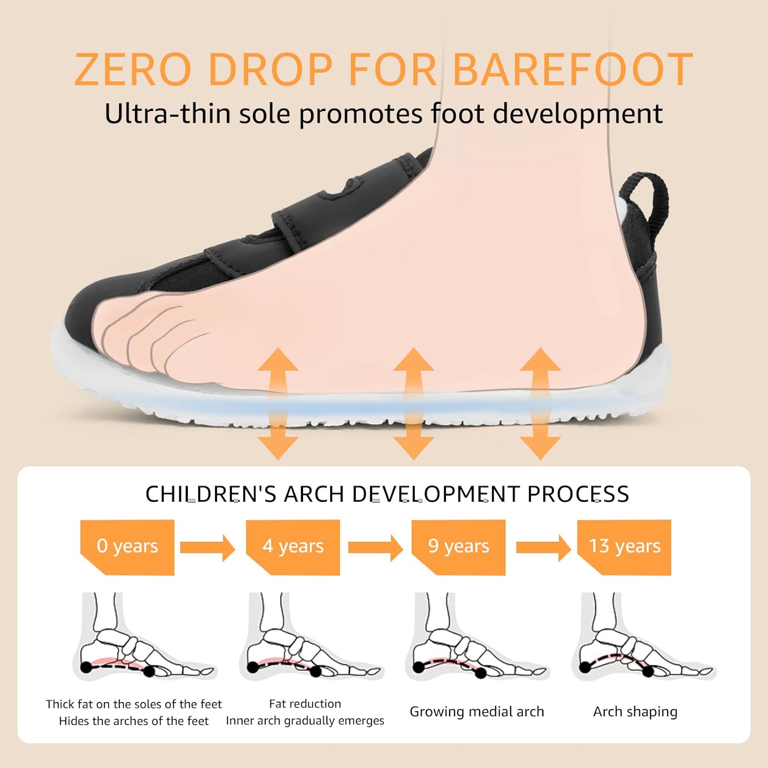 Thumbnail 3 de STQ KIDS Barfußschuhe – Weite Zehenräume, flexible Lauflernschuhe für Jungen und Mädchen (EU 21–29)