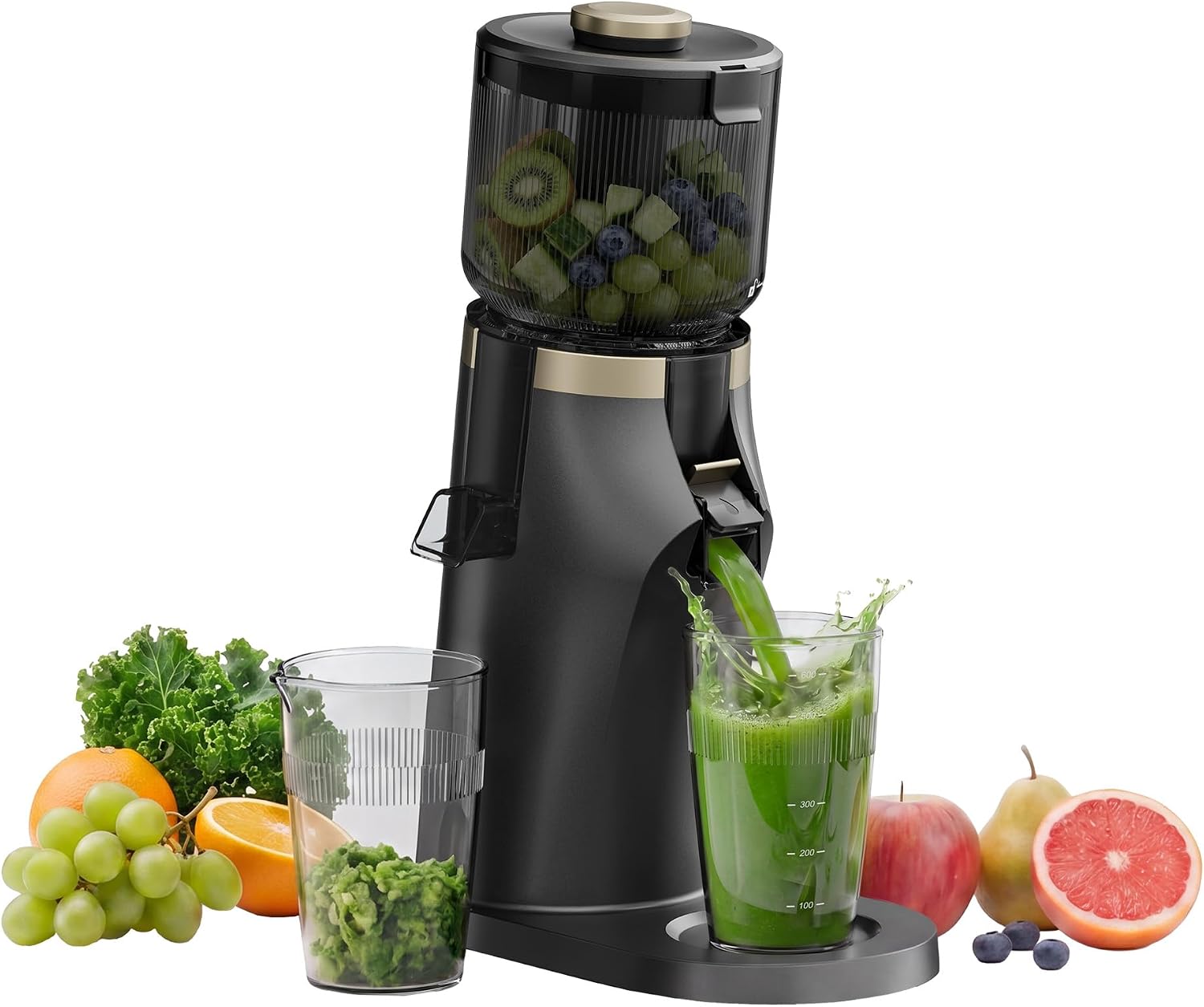 Detalle de Dreame SJ30 Cold Press Juicer, 4.9" Wide Chute, 48 oz, 200 W