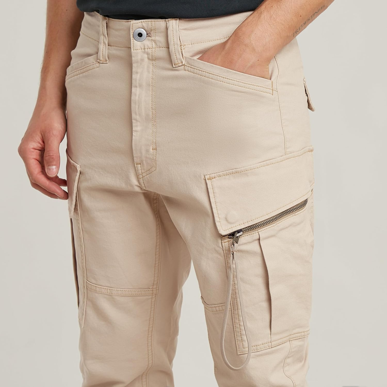 Detalle de G-Star Men’s Zip Pocket 3D Skinny Cargo Pants 2.0
