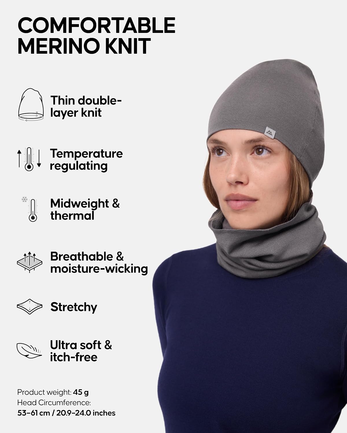 Thumbnail 1 de Danish Endurance Merino Beanie Hat 80% Wool