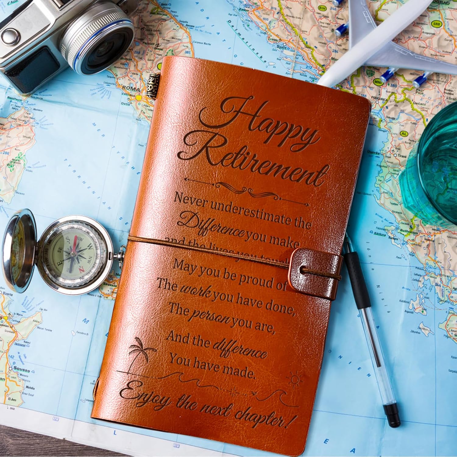 Thumbnail 5 de Welsky retirement leather journal (144 pages) – travel & keepsake gift for retirees