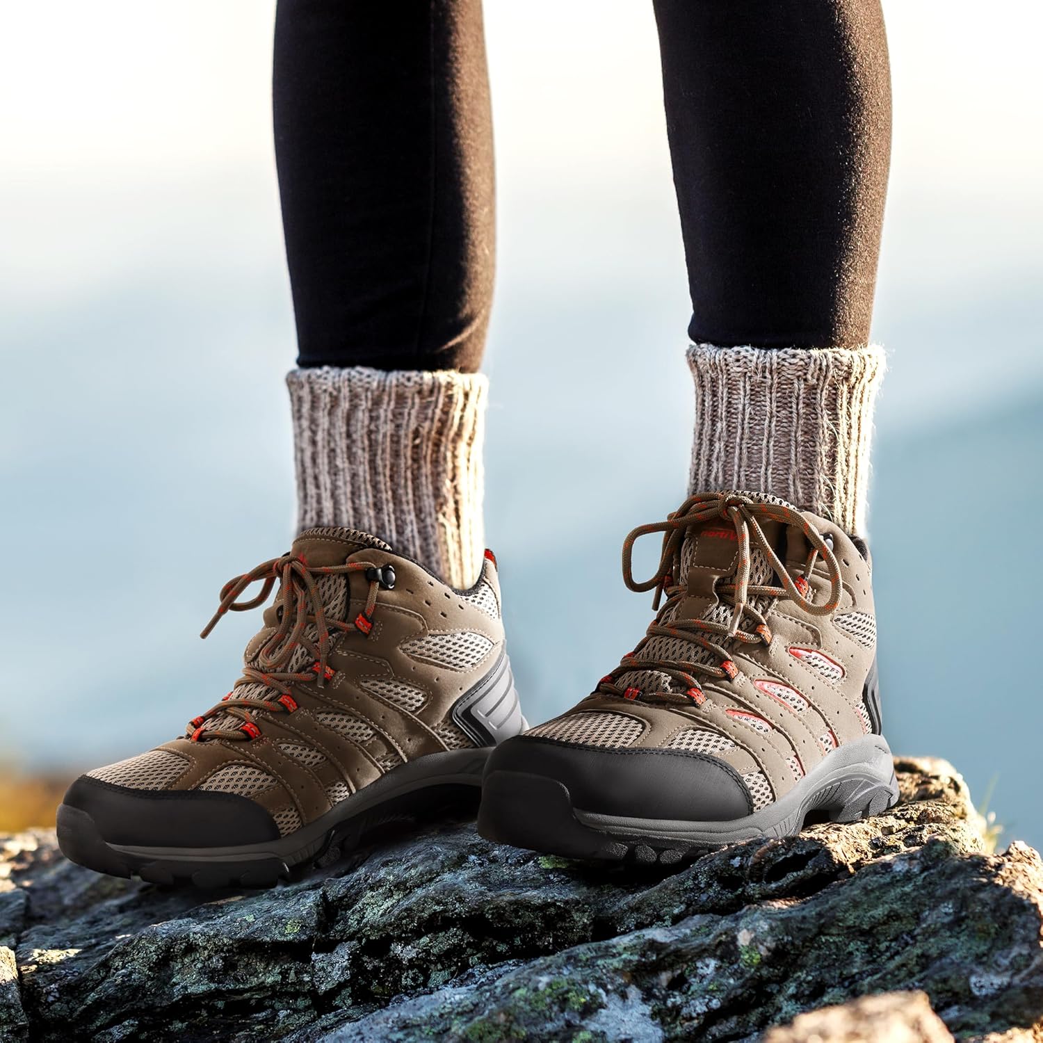Thumbnail 2 de NORTIV 8 Donna Stivali da Escursionismo: trekking leggeri con fodera impermeabile