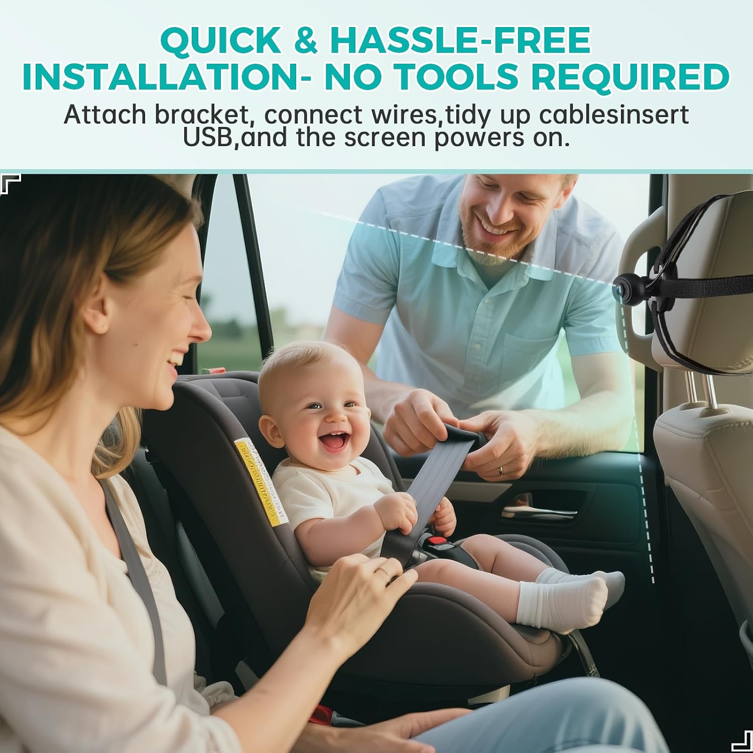 Thumbnail 6 de GEARCELL Baby Car Camera 1080P monitor
